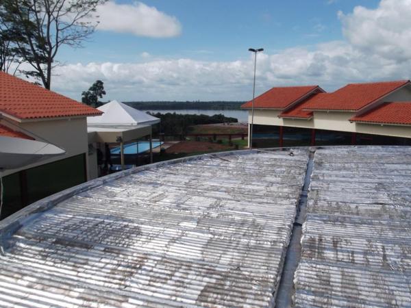 Aplicação de manta asfáltica – Usina de Belo Monte